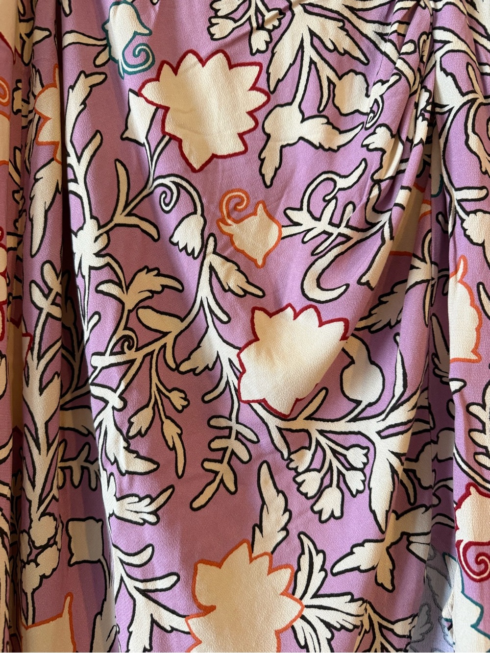 Knox Rose Pink and Cream Abstract Floral Skirt - Picture 4 of 8